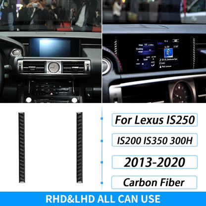 For Lexus IS250 IS350 300H 2013-2019 Carbon Fiber Gear Shift Air Outlet CD AC Window Lift Set Car Interior Accessories Sticker