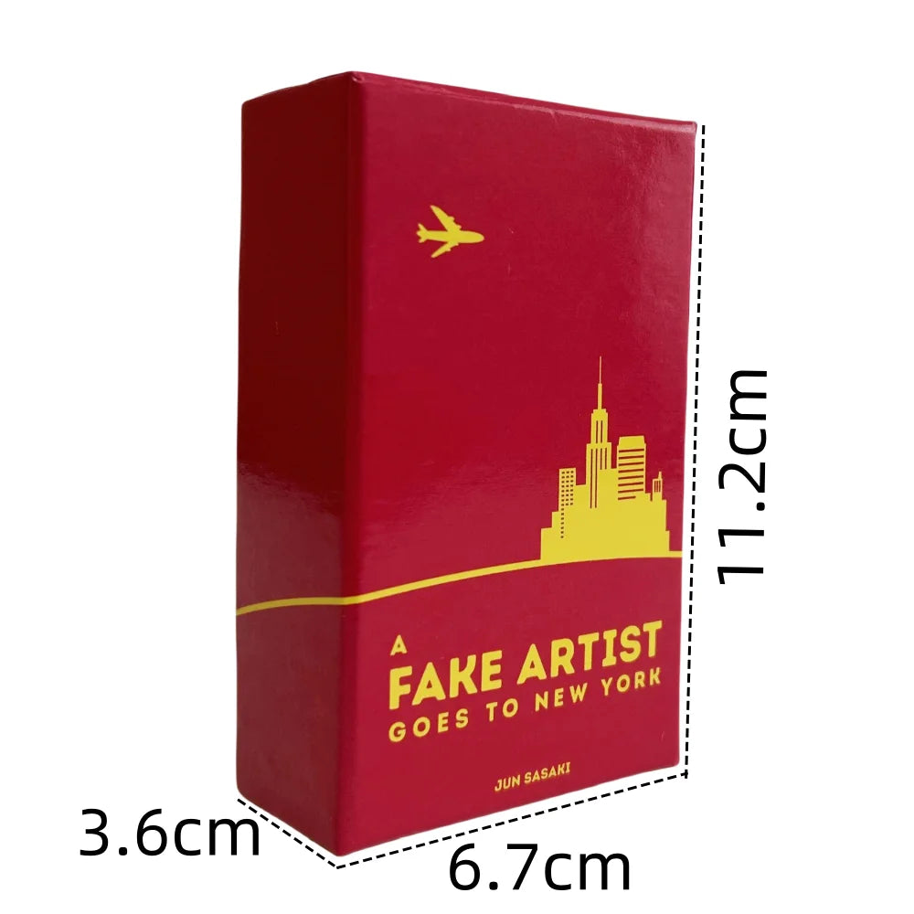 A Fake Artist Goes to New York Party Game for Family and Friends Drawing and Bluffing Card Board Game Deck Wholesale