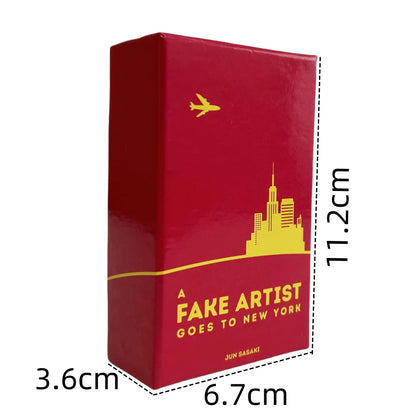 A Fake Artist Goes to New York Party Game for Family and Friends Drawing and Bluffing Card Board Game Deck Wholesale
