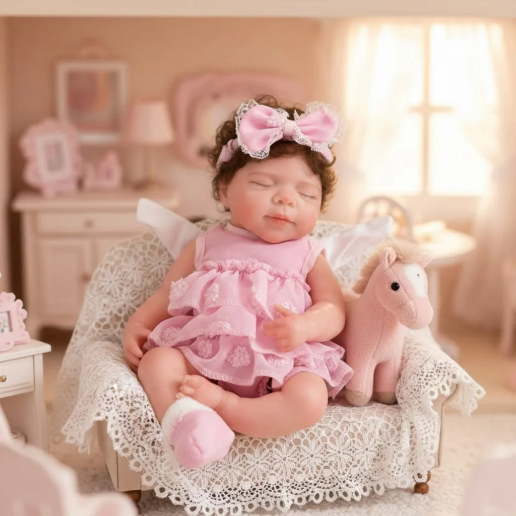OtardDolls 13Inch Open Mouth Pascale Reborn Doll Full Body Soft Silicone Toy Painted Doll Toys reborn de silicone real cuerpo