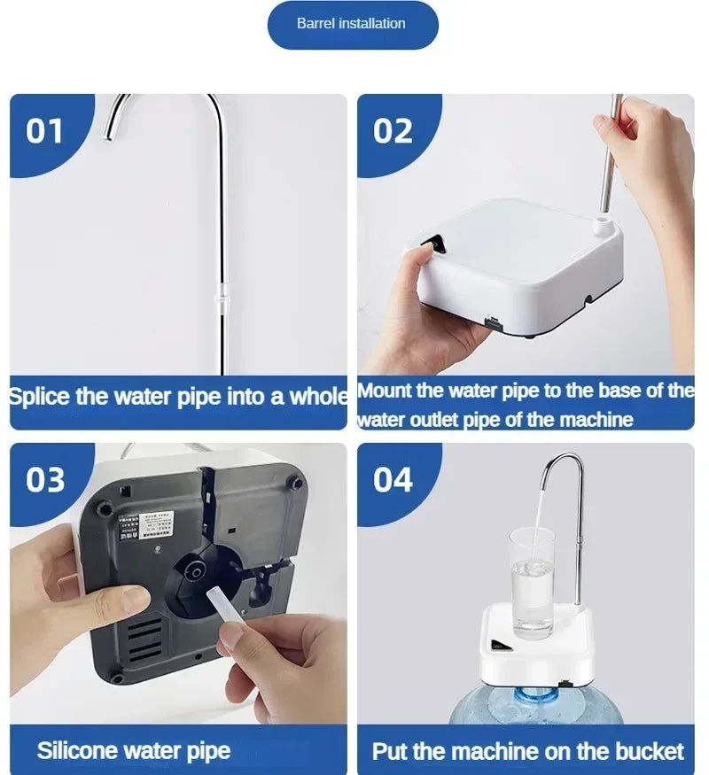 Desktop Water Bottle Dispensers Automatic Smart Electric Water Dispensers Universal Bottles USB Charging Household