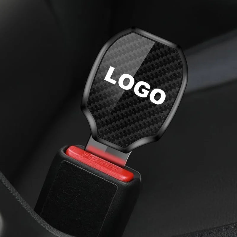 Car Seat Belt Clip Carbon Extender Lock Buckle Plug Car Accessories interior For Toyota GR Sport Gazoo Racing RAV4 C-HR Mirai