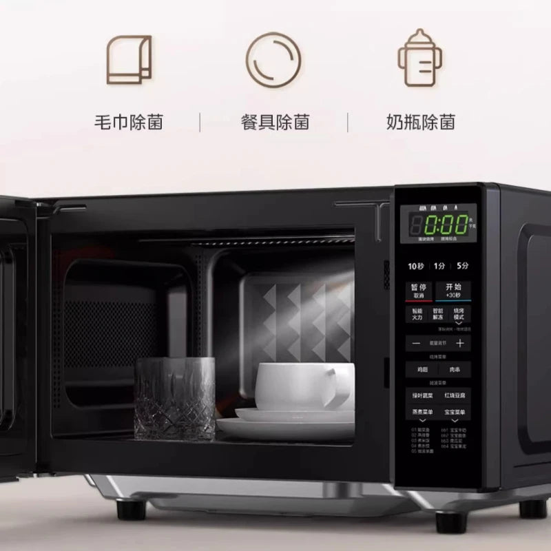Midea Microwave Oven Household Sterilization Protection Small Flat Panel Smart Micro Baking Integrated Easy Cleaning New Model