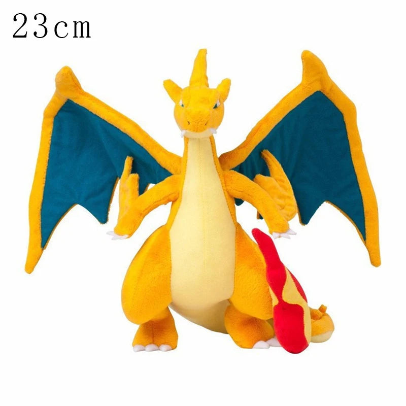 Pokemon Mega Dragonite Holding Dratini Sleeping Vaporeon Flareon Initial Pikachu Peluche Riding Gyarados Lapras Plush Doll