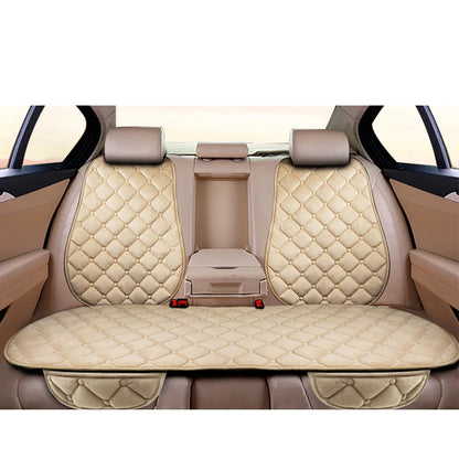 Car Seat Cover Protector Universal Winter Warm Auto Seat Cushion Rear Seat Cushion Protection Covers Back Cushion Three Piece