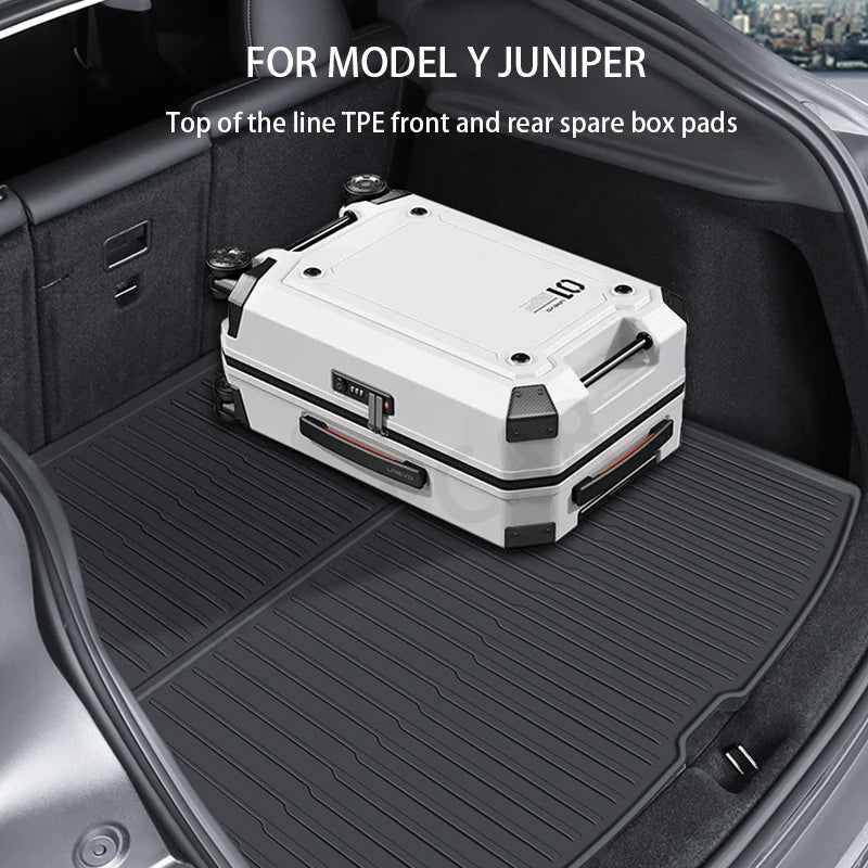 AITESLCAR for Tesla Model Y Juniper/Launch 2025 Rear Seat Backrest Protective Pad Cargo Liner Trunk Mat Anti-Kick Pad Accessori