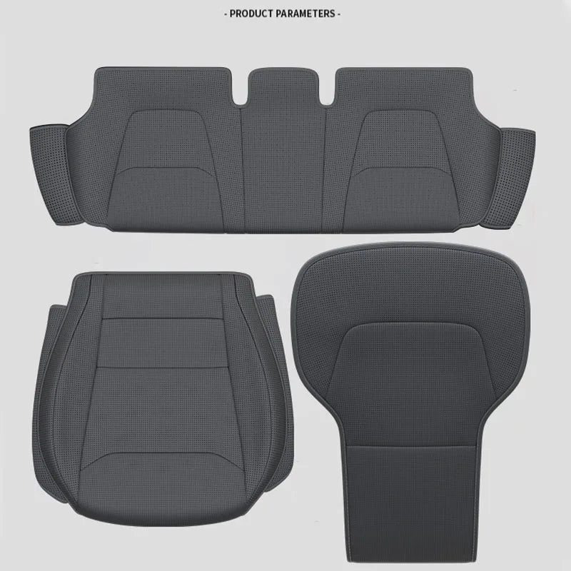 Car Seat Mats For Tesla Model Y L/ Y Juniper Breathable All Season Back Seat Pad Protector Covers Nappaleather Cushion Accessori