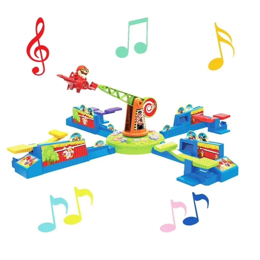 Looping Louie Spinning Plane Chicken Stealing Game Interaction Tabletop 2 3 4 Player Board Game Party Parent-child Funny Kid Toy