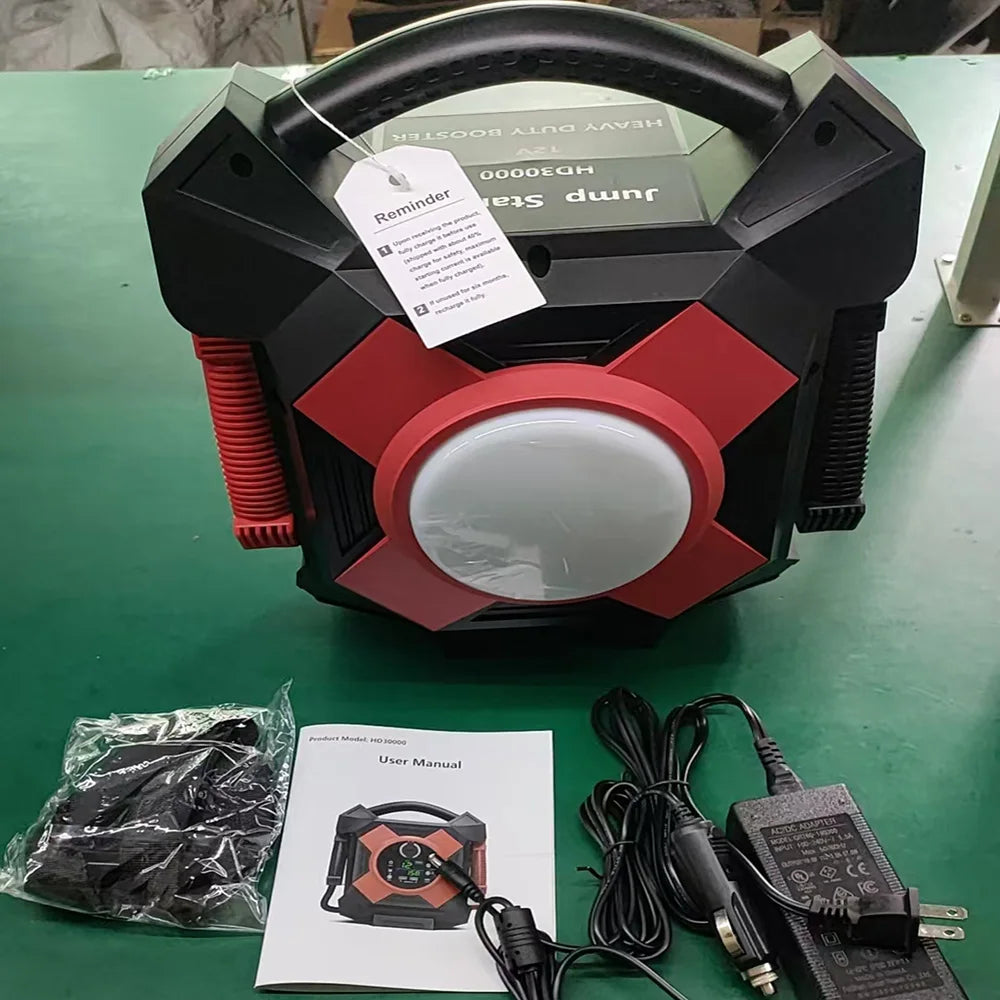 Heavy-Duty Commercial Jump Starter 30000 Peak Amp Portable Battery Jump Starters Battery Booster Power Pack 12V for Semi Truck