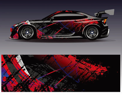 Black Car Sticker for Universal Car Sticker for Univers Vinyl Stripe on Left and Right Side Graphics Sticker Car Body Decoration