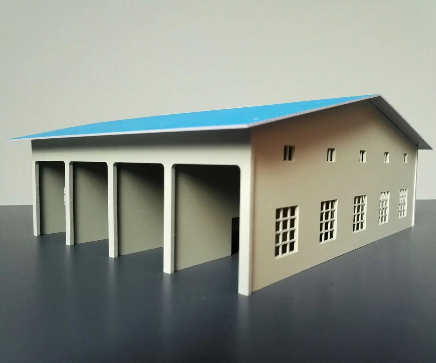 1/87 Outland Models Railway Layout Train Station Scenery Building Model HO Scale