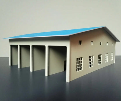 1/87 Outland Models Railway Layout Train Station Scenery Building Model HO Scale