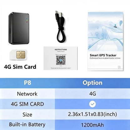 4G GPS Tracker Car 10000/20000mAh Vehicle GPS Locator Real-time GPS Tracking Device Long Standby Anti-theft Alarm Position APP