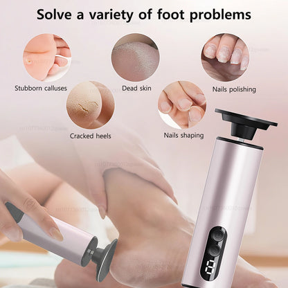 Electric Foot Callus Remover Foot File Rechargeable Pedicure Tool Electronic Foot Sander Exfoliator Foot Dead Skin Remover
