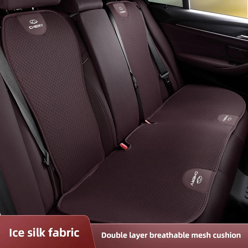 Car Seat Pad Backrest Mat Ice Silk Flax Seat Cushion Covers For Chery Tiggo 7 Pro 8 4 5 3 2 T11 5X Amulet Fora QQ IQ Fulwin