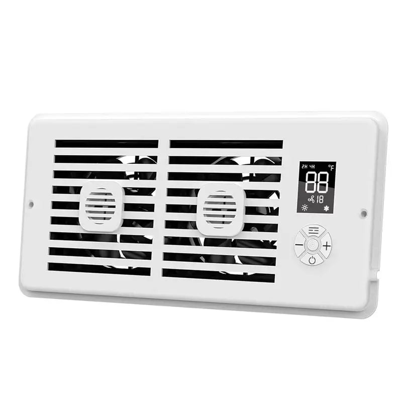 A05G-Register Booster Fan 4X 10Inch Smart Silent With Aromatherapy Tablets Heating Cooling 1-10 Wind Speed Adjustment US Plug