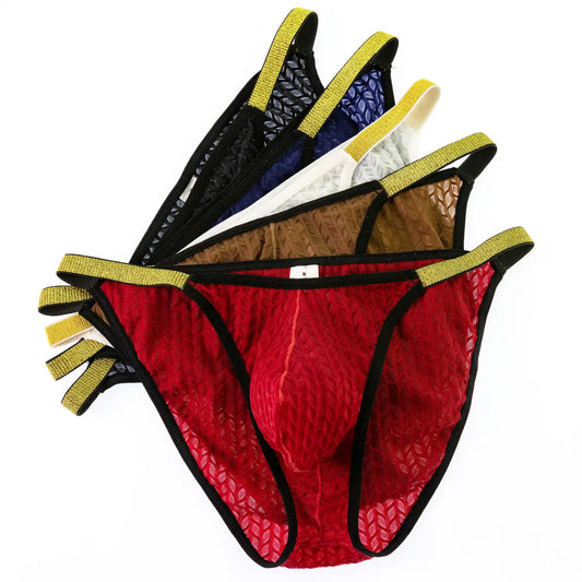 Men's Butt Lifting Briefs Supportive Pouch Design Comfortable Wrap Soft Daily Underwear for Men Available in 5 Colors S-XL