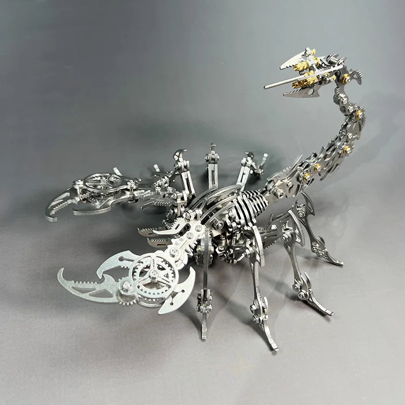 3D Metal Puzzle for Adults, Mechanical Scorpion Insect Model Kit, DIY Metal Building Puzzle Set, Assembly Toy Gift for Men Boys