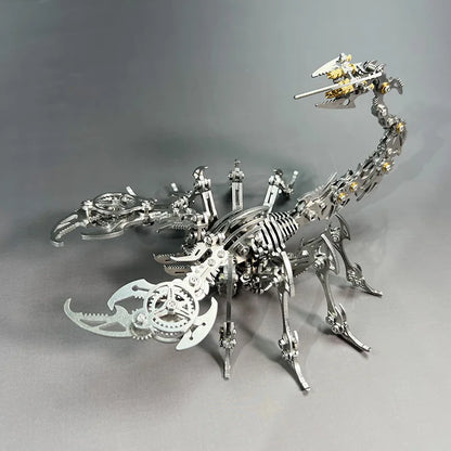 3D Metal Puzzle for Adults, Mechanical Scorpion Insect Model Kit, DIY Metal Building Puzzle Set, Assembly Toy Gift for Men Boys