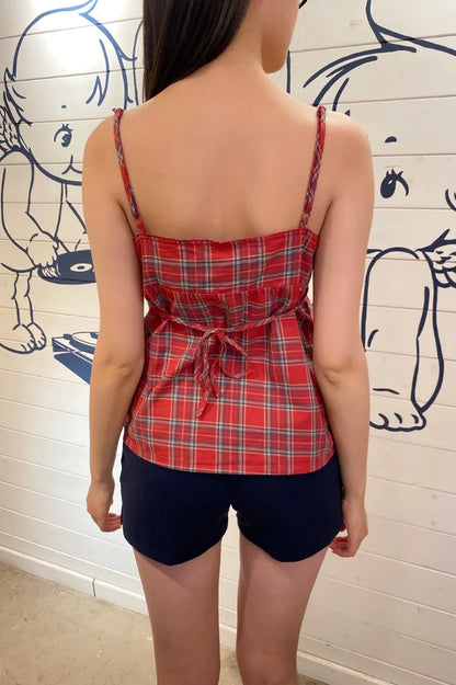 Brandy Melville Pure Cotton Three-Button Base Layer Vest Sweet Style V-Neck Sleeveless Tank Top for Women Spring Summer