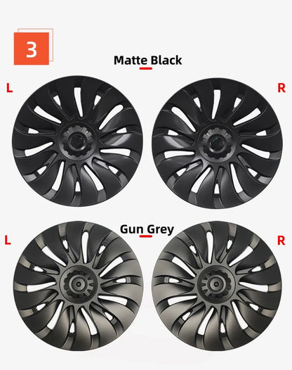 4PCS 19 Inch Hub Cap for Tesla Model Y 2024  Performance Replacement Wheel Hubcap Right&Left Wheel Cap Full Rim Cover Accessorie