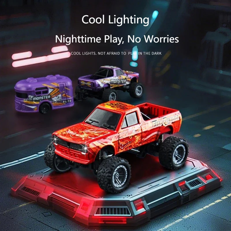 Top RC Car MINI Alloy 1/64 Remote Control Car Convenient to Carry 60 Minutes of Work Time Children's Gifts Electronic Toys
