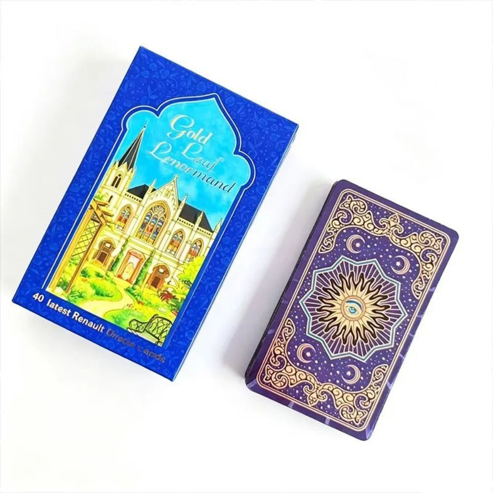 12*7cm for Divination & Fortune Telling - Luxury Durable Deck Rana George Lenormand Oracle Cards 40 Pcs Waterproof PET Cards