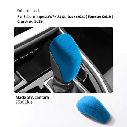 Made of Alcantara For Subaru Impreza WRX 2023 Outback Forester Crosstrek Car Center Console Gear Shift Boot Interior Accessory