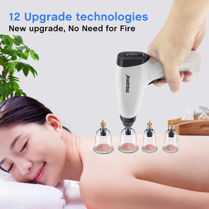 Vacuum Cupping Gun Electric Cupping Pump Body Massager USB Charging Negative Pressure Massage for Scraping Gua Sha Suction Tool