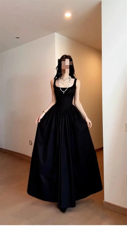 Ele Off-oulder Long Dr Women's Summer New Sle High Waist Design Conceals Flattering Body ape Svel Gown