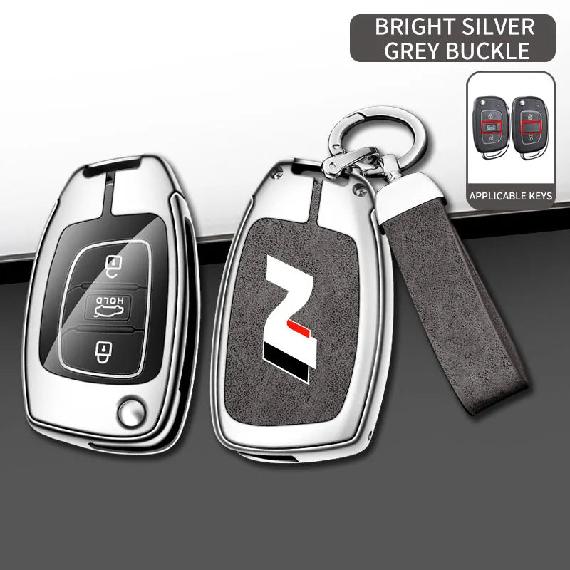 Modern High-End Hyundai Key Cover Suitable for N LINE N IX35 IX25 Tucson Sonata Car Key Case Luxury Design Vehicle Accessories