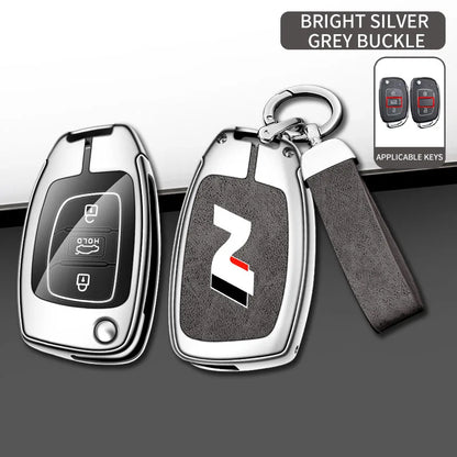 Modern High-End Hyundai Key Cover Suitable for N LINE N IX35 IX25 Tucson Sonata Car Key Case Luxury Design Vehicle Accessories