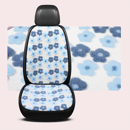 Winter Lamb Wool Car Seat Cushion Three-dimensional Flower Cute Women's Car Seat Cover Anti Slip Breathable Car Interior 2025