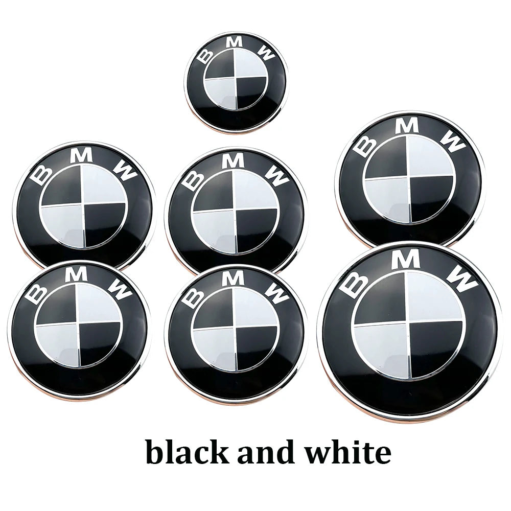 7Pcs Car Hood Front Rear Trunk Emblem For BMW original Logo E36 E46 E53 E39 E90 E60 E93 E87 E34 G20 X3 X5 F30 F20 X6 accessories