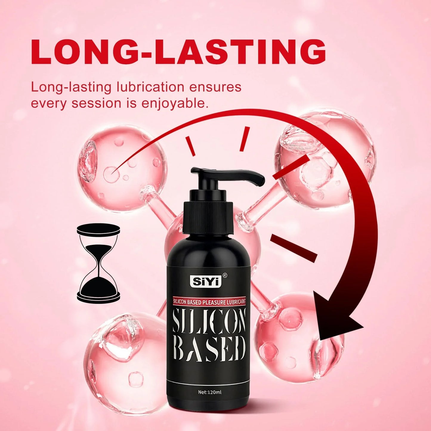 Silicone Warming Pleasure Lubricant 120ml 300ml | Long Lasting Heating Sex Lube for Toys, Couples & Intimate Use