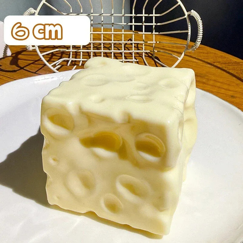 Cheese Cream Squishy Ball Vaseline Filler Handmade Slow Rebound Fidget Toy Soft Squeeze Stress Relief  stress reliever toys