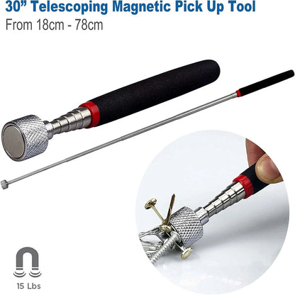 Extendable Pickup Rod Stick，Magnetic Picker Mini Portable Telescopic Magnetic Magnet Pen For Picking Up Screws Nut Bolt