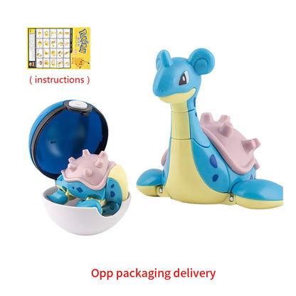Pokemon Figure ball transform Action Gyarados Charizard Venusaur Blastoise Mewtwo Pikachu Mew Snorlax Poke ball Pokeball gift