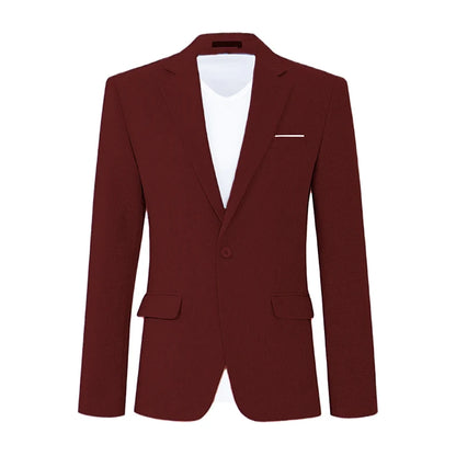 Men's Suit Men's Blazer Men's Summer Casual Suit Blazer Single Button Suit Jacket for Weddings Daily Office Outdoor Occasions