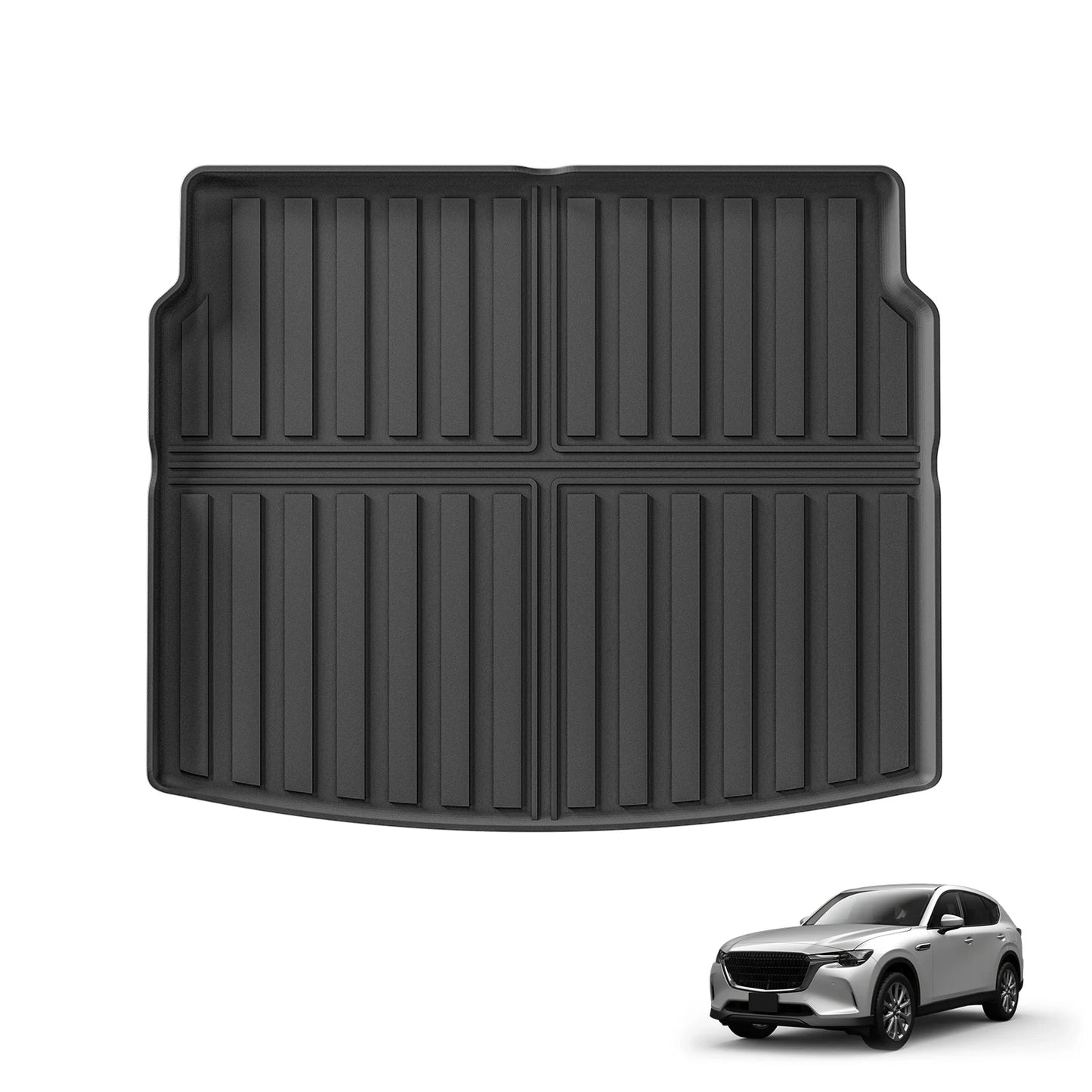 for Mazda CX-60 CX60 KH Series 2022-2024 Car Floor Mats Protective Mat Accessories Cargo Liner Trunk Mat Only Fit Right Rudder