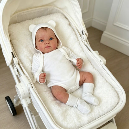 45cm Reborn Baby Doll Bettie Lifelike Soft Touch 3D Skin Hand-drawing Visible Cute Girl Doll
