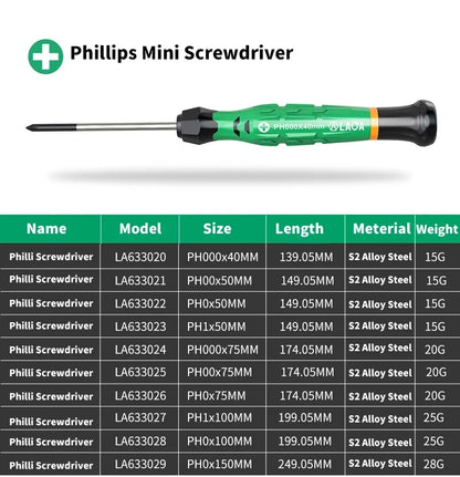 LAOA 1pcs precision screwdriver SL1.0-4.0 screwdriver phillips mini screwdriver phillips screwdriver plum blossom T5-T20