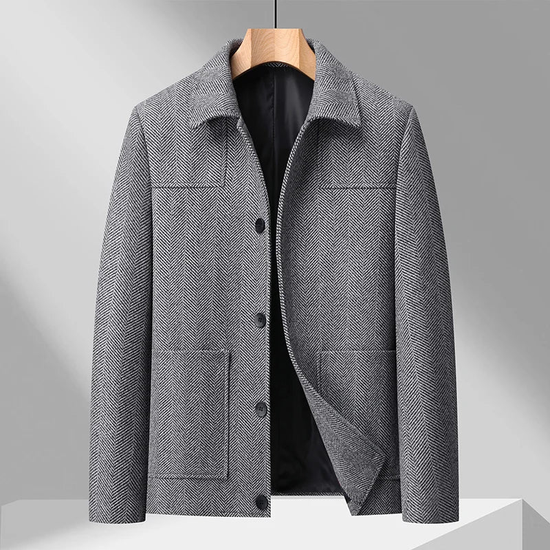 2026 Spring/Summer New Men's Jacket - Anti-wrinkle, Soft, Form-fitting Business Fashion Coat - Suitable for Daily Wearing
