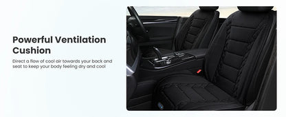 Car Summer Cool Air Seat Cushion Optional Heating or Cooling Function With 1Fan or 2Fan Fast Blowing Ventilation Car Seat Cover