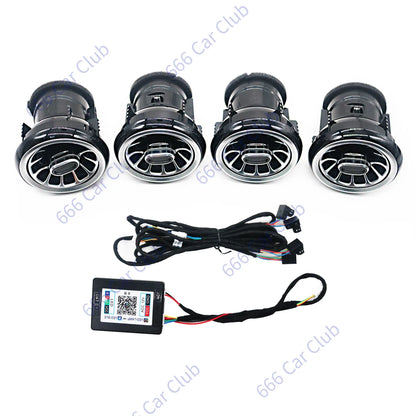 256 Colours Air Vents For Audi A3 S3 RS3 8V 8Y 8P 2004-2020 Car Dashboard Ambient Light LED Air Conditioner Outlet Nozzle Lamp