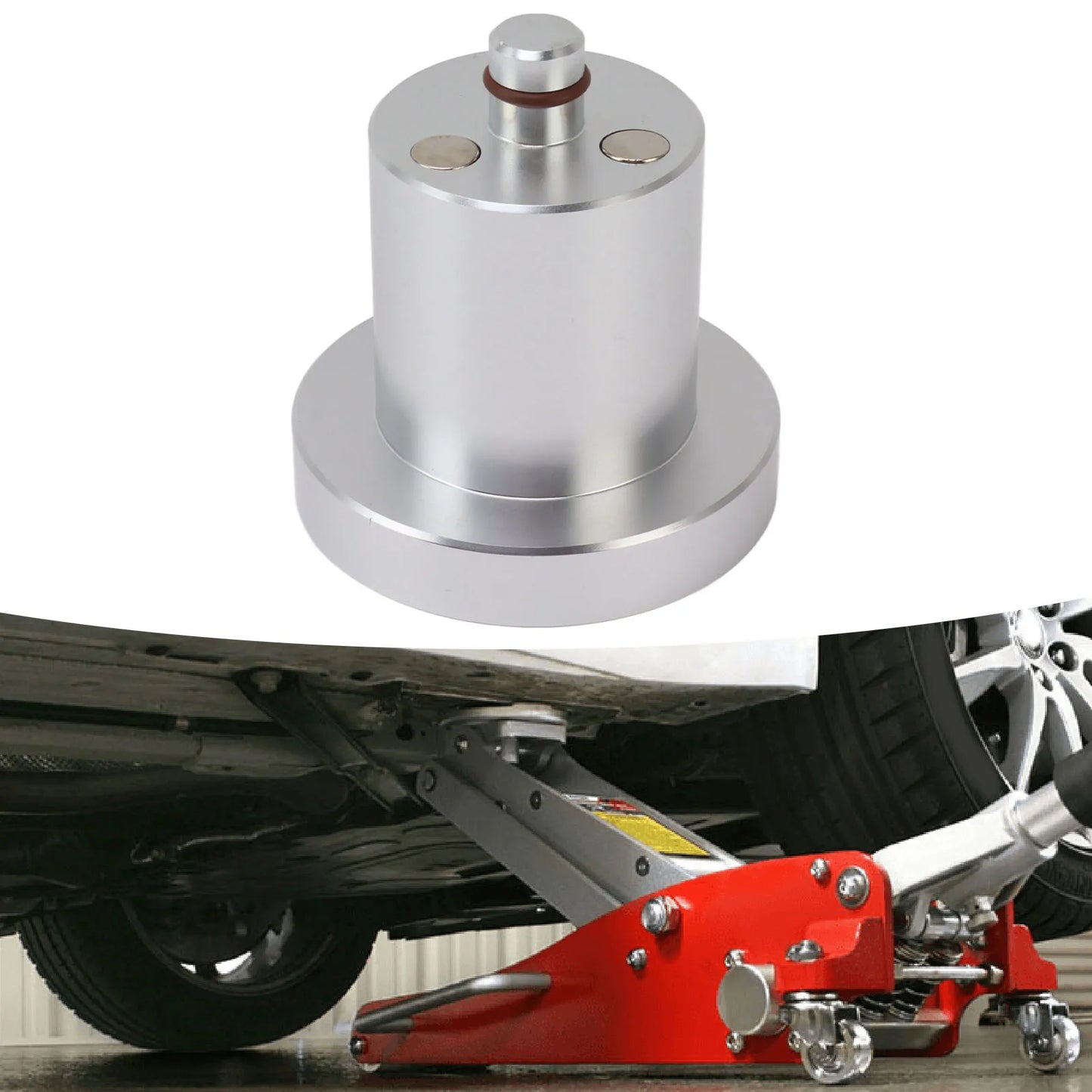 Floor Jack Lifting Pad Lift Point Adapter Aluminium Alloy Jack Pucks Car Body Lifting Pad for Rivian R1T R1S