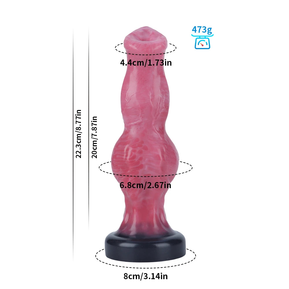 Monster Dildo Dog Dick Knot Anal Plug Animal Penis Masturbator Sex Toy For Men Butt Prostate G-spot Massager Anal Penetration 18