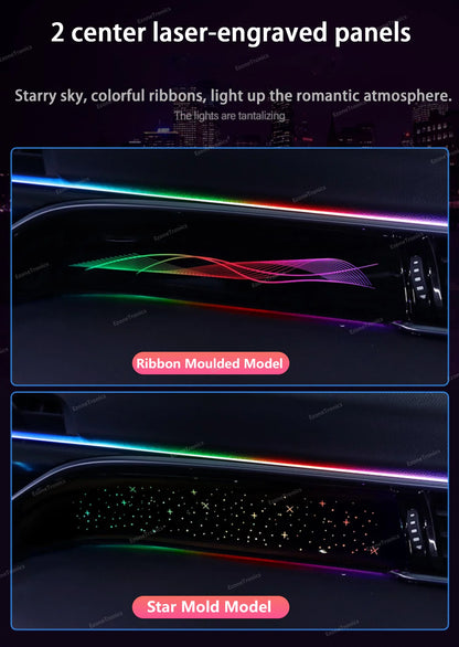 Ezonetronics Ambient Light LED For Toyota Camry 2018-2023 Atmosphere environtal Molded Trim ambilight Lighting Dynamic Magic