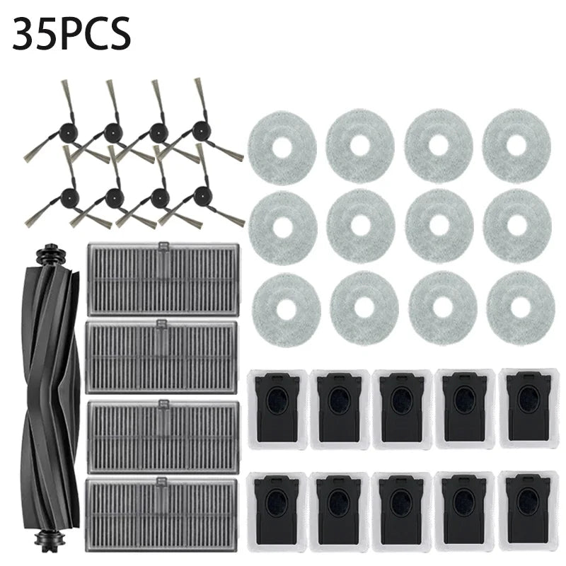 Dreame L10s Ultra Gen 3, Dreame X40 Ultra/ L40 Ultra/L30s Pro Ultra Heat/P10 Pro Ultra Tricut Brush Filter Mop Cloth Bag