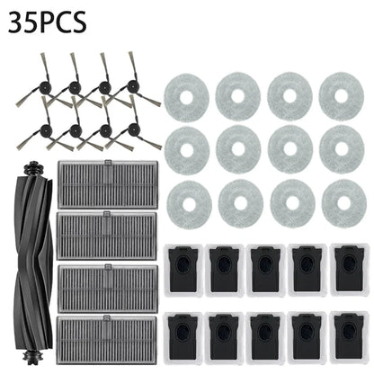 Dreame L10s Ultra Gen 3, Dreame X40 Ultra/ L40 Ultra/L30s Pro Ultra Heat/P10 Pro Ultra Tricut Brush Filter Mop Cloth Bag